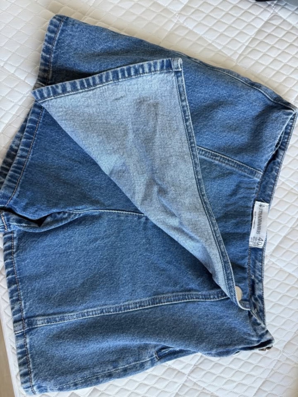 Stradivarius Wrap Denim Skort